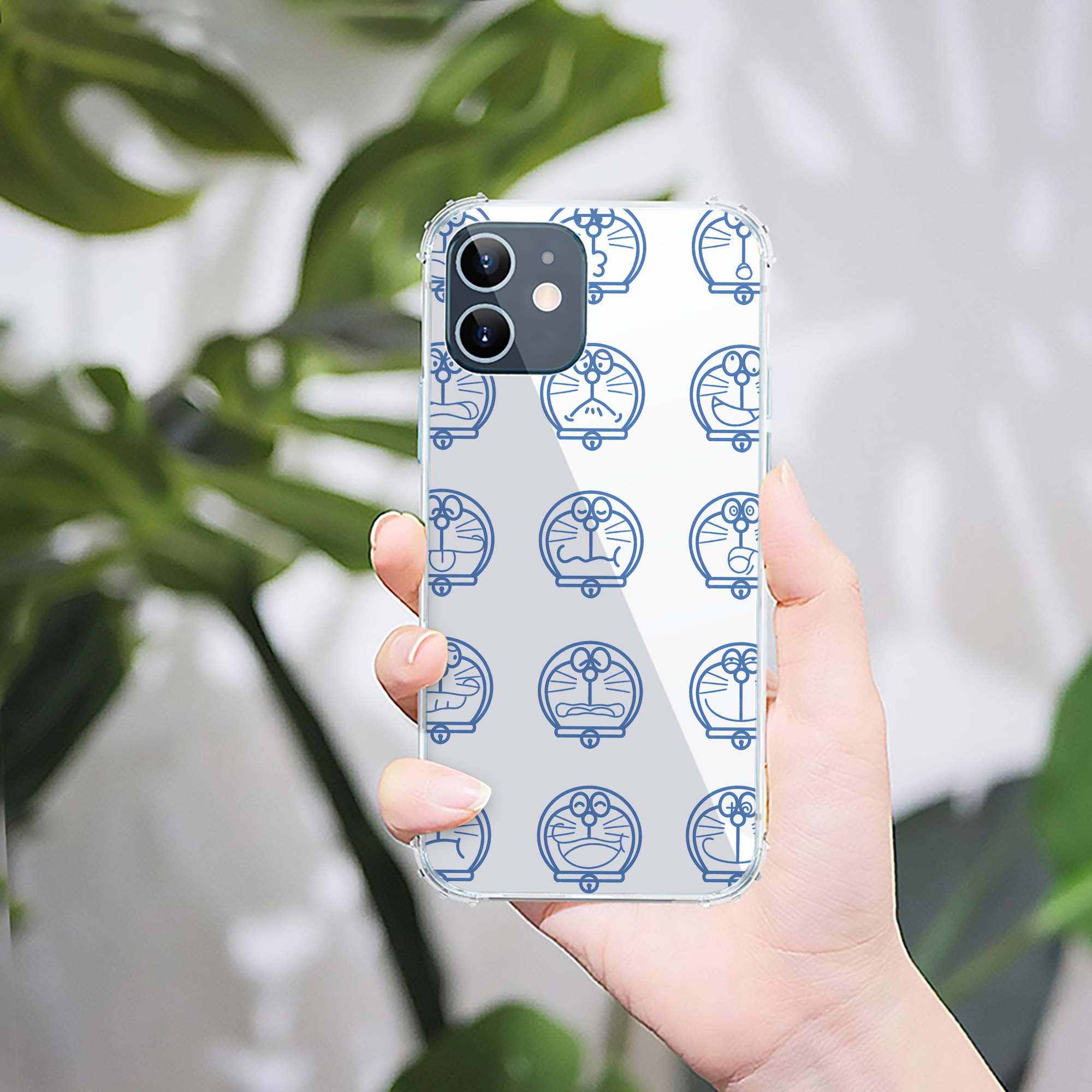 （画像用） ドラえもん Doraemon 【iPhone 12シリーズ対応】透明スマホケース（クリアソフトケース）